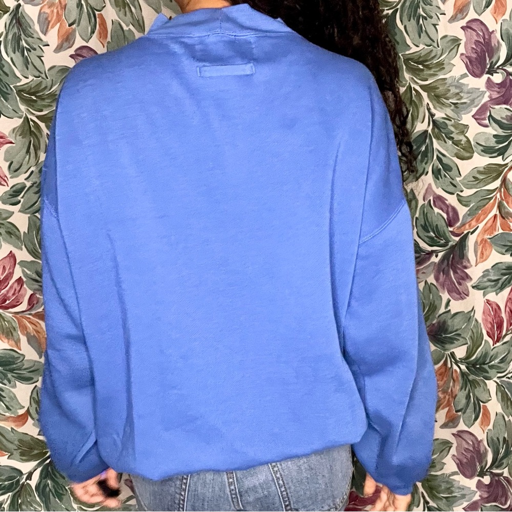 Blue Vintage Mockneck Bugle Boy Sweatshirt - Picture 4 of 4